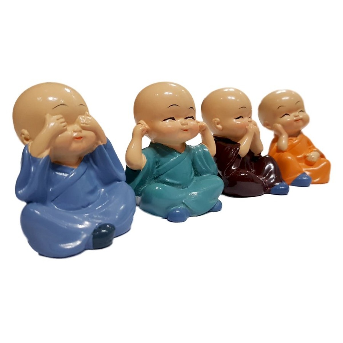 Bộ tượng chú tiểu 4 điều không