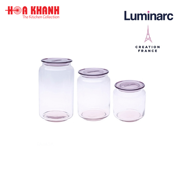 Hũ Thủy Tinh Luminarc Rondo Pink 1L - L0365