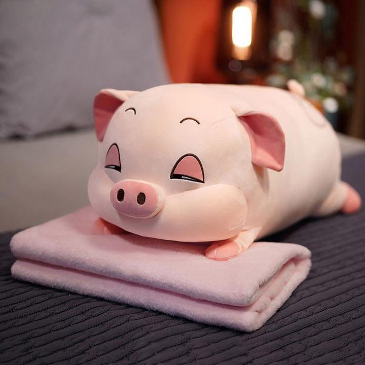 Gối mền heo mắt híp 3 trong 1