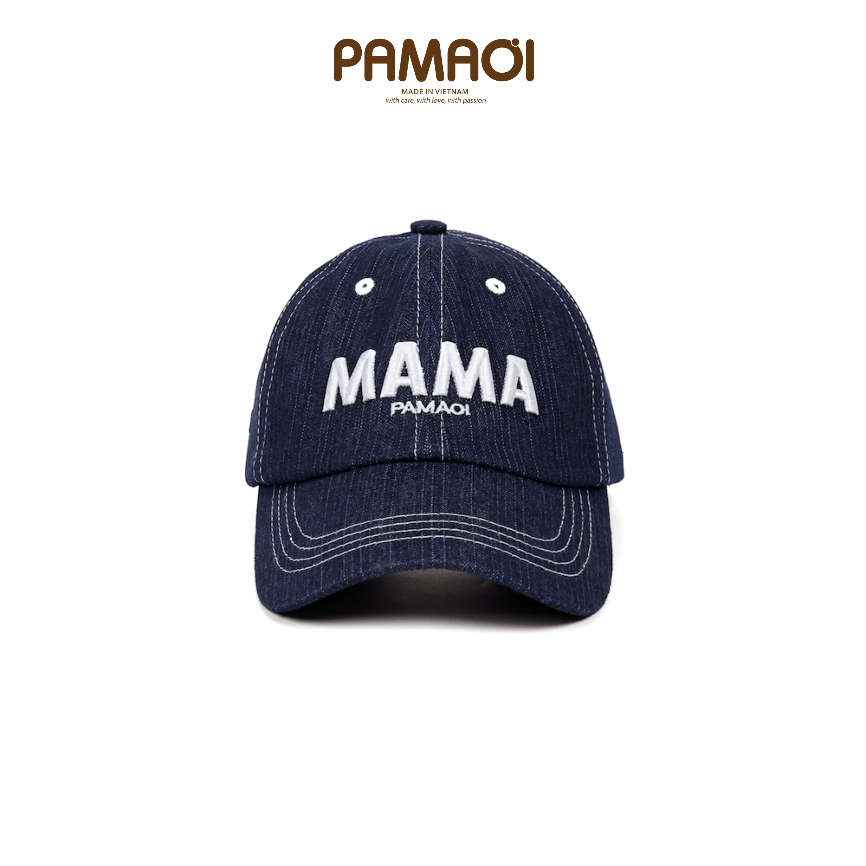 Nón Lưỡi Trai Denim Gia Đình Papa - Mama - Mini
