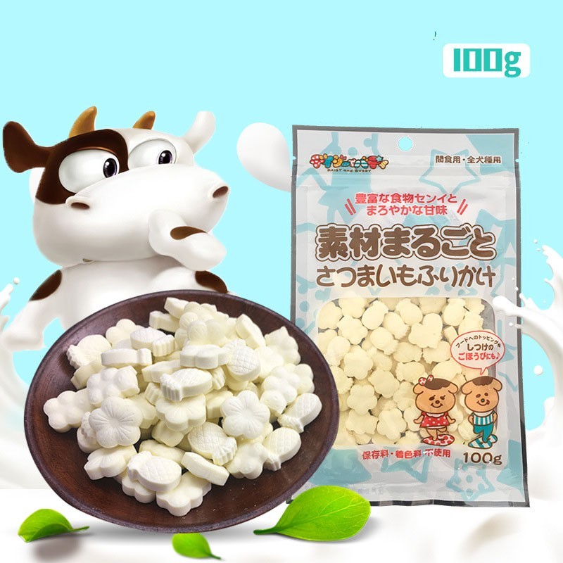 Đồ ăn cho chó mèo,bánh thưởng cho chó mèo, kẹo bổ sung canxi vị sữa, Q6