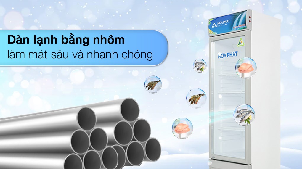 [TRẢ GÓP 0%] Tủ mát Hòa Phát 242 Lít HSC 600F1R1 (Giá áp dụng giao tại HN, HCM& các tỉnh liên hệ shop)