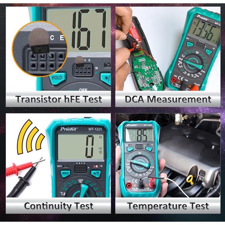 Đồng hồ số Pro'skit MT-1225