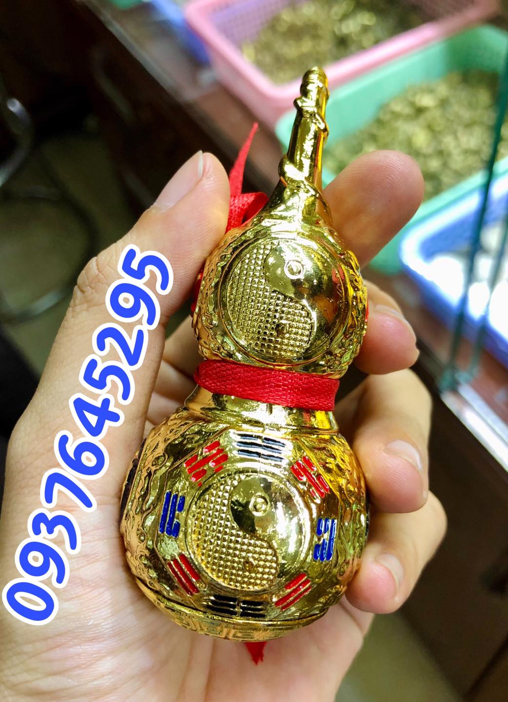 Bình hồ lô đúc đồng cao cấp 9cm