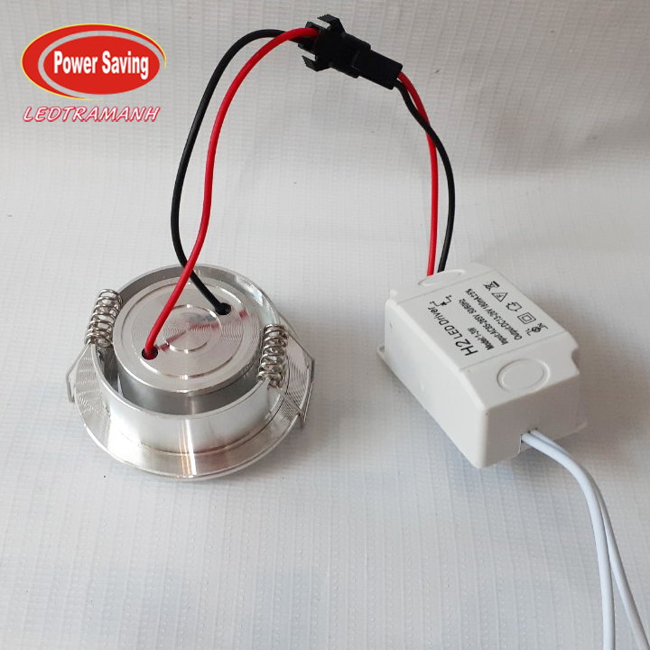 Đèn led âm trần mắt ếch 1w khoét lỗ 45mm