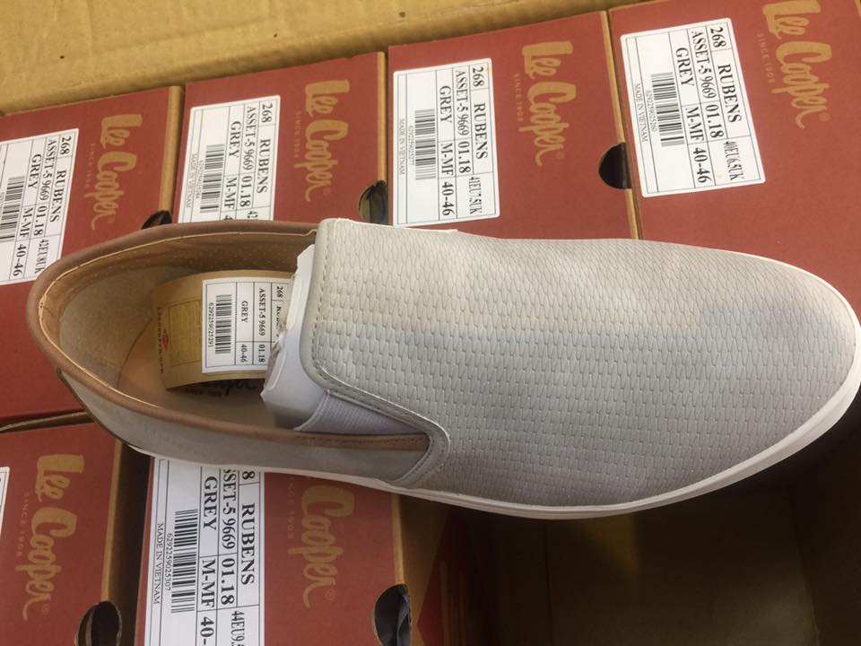 ✳✳✳ [Hàng Auth - Màu Xám] ✳ Giày Lee Cooper Slip on - Xám✳✳✳