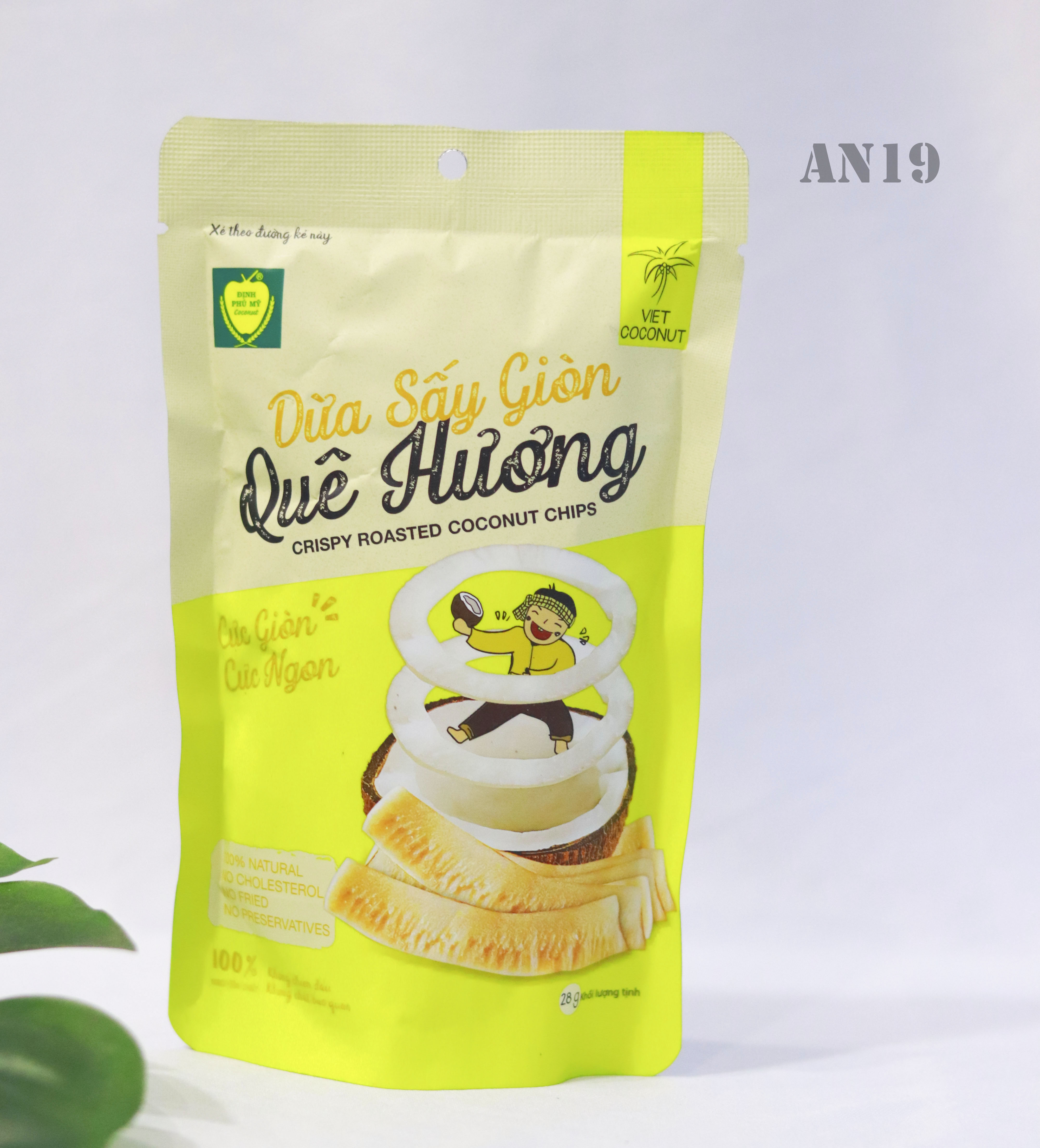 Dừa Sấy Giòn Quê Hương 28gr