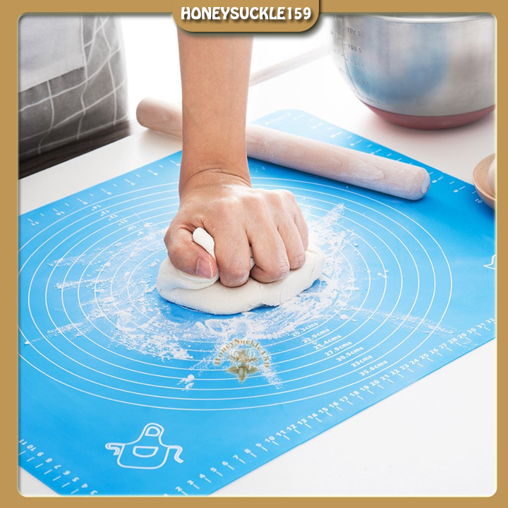 Tấm lót silicon chịu nhiệt chống dính dùng để nhào bột và nướng bánh đa năng-silicone pastry rolling mat 50*40cm
