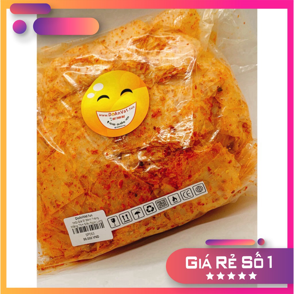 [HCM]1KG Giá Sỉ Bánh Tráng Miếng Tôm Siêu Ngon