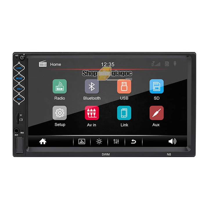 Đầu Phát Nhạc Mp5 Cảm Ứng 7 Inch HD Bluetooth N8