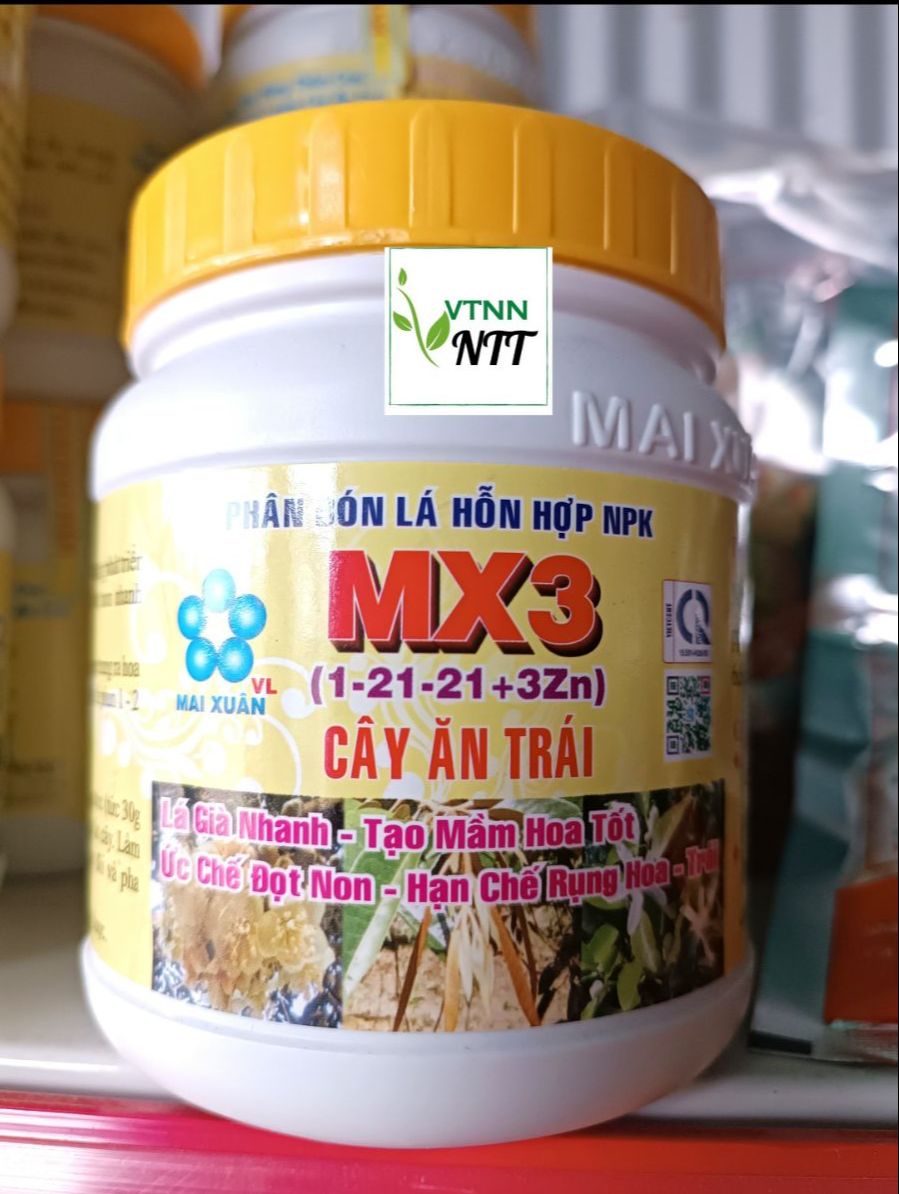 Phân bón lá hỗn hợp npk mx3 hộp 400gr