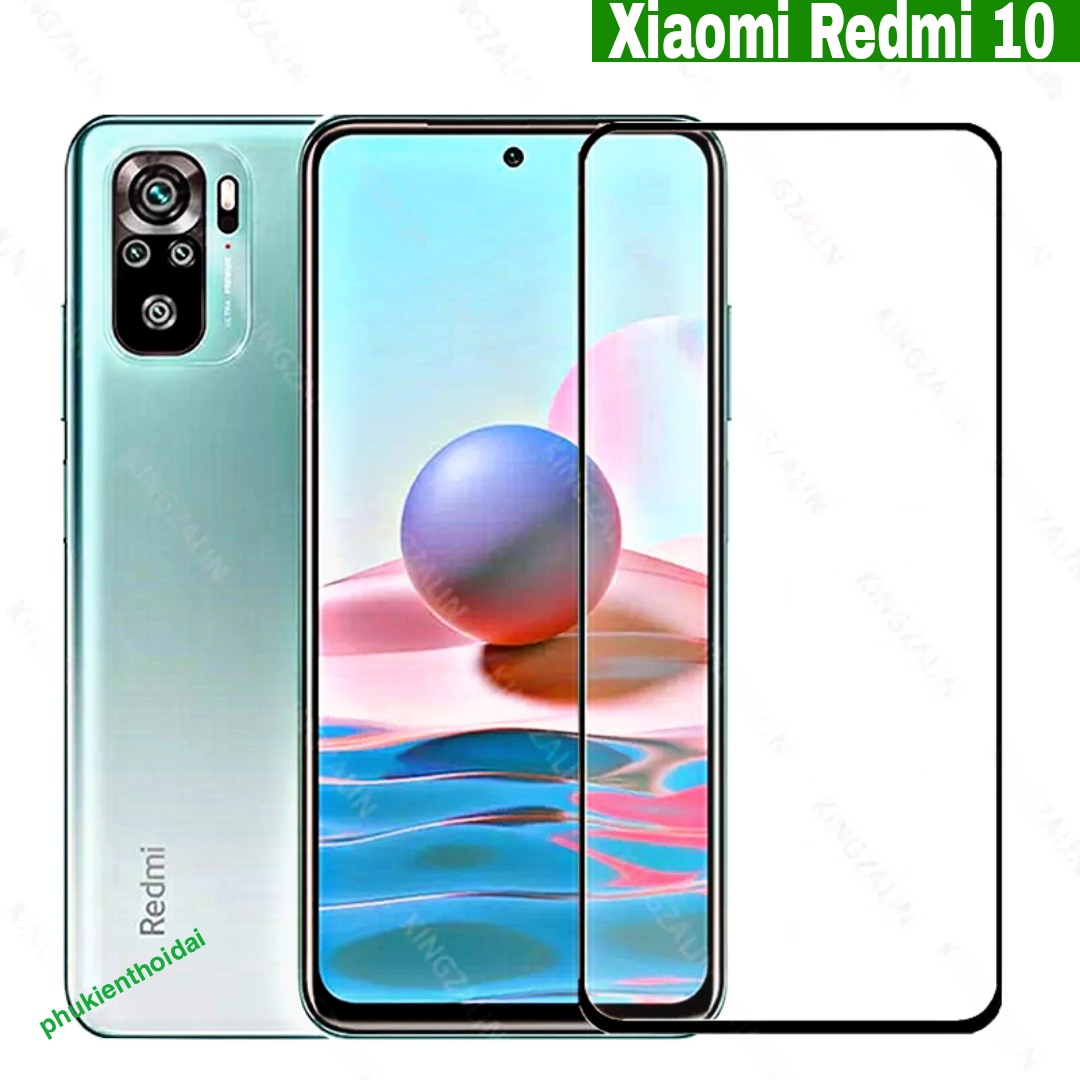 Kính cường lực Xiaomi Redmi 10 Full màn full keo cao cấp
