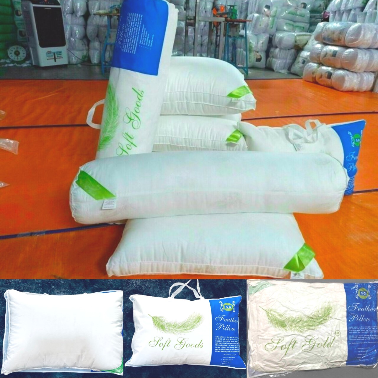 Ruột Gối Microfiber Lông Vũ Nhân Tạo siêu mềm mịn