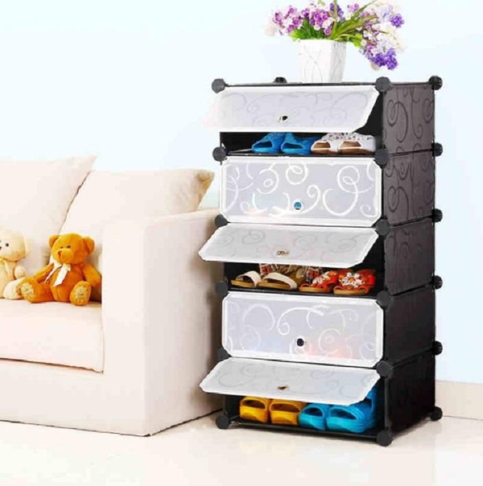 TỦ GIÀY LẮP GHÉP 5 TẦNG
