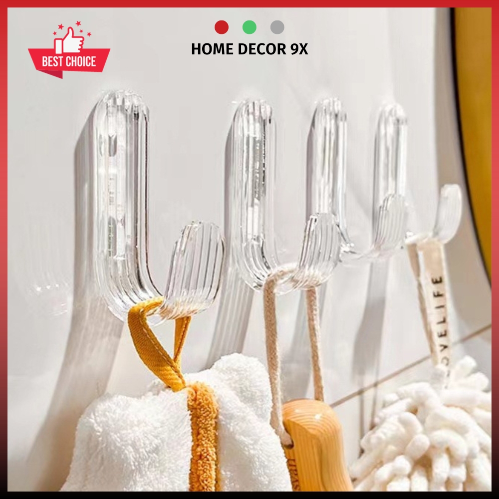 Clear J shaped hanger hook, wall sticker hanger, lock splitter hook