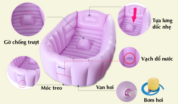 [HCM]Chậu tắm phao Richell ( )