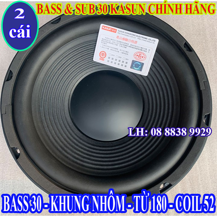 2 LOA BASS 30 KASUN CHÍNH HÃNG NHẬP KHẨU CAO CẤP - GIÁ 1 ĐÔI