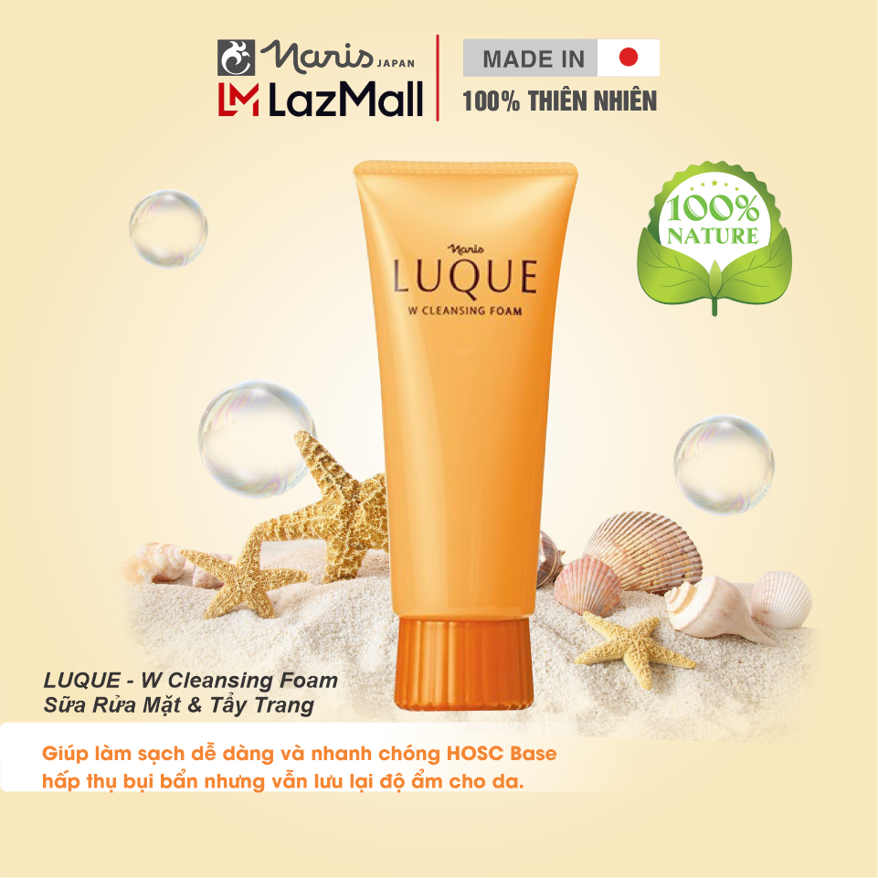 Sữa rửa mặt tẩy trang Naris Luque New 100g