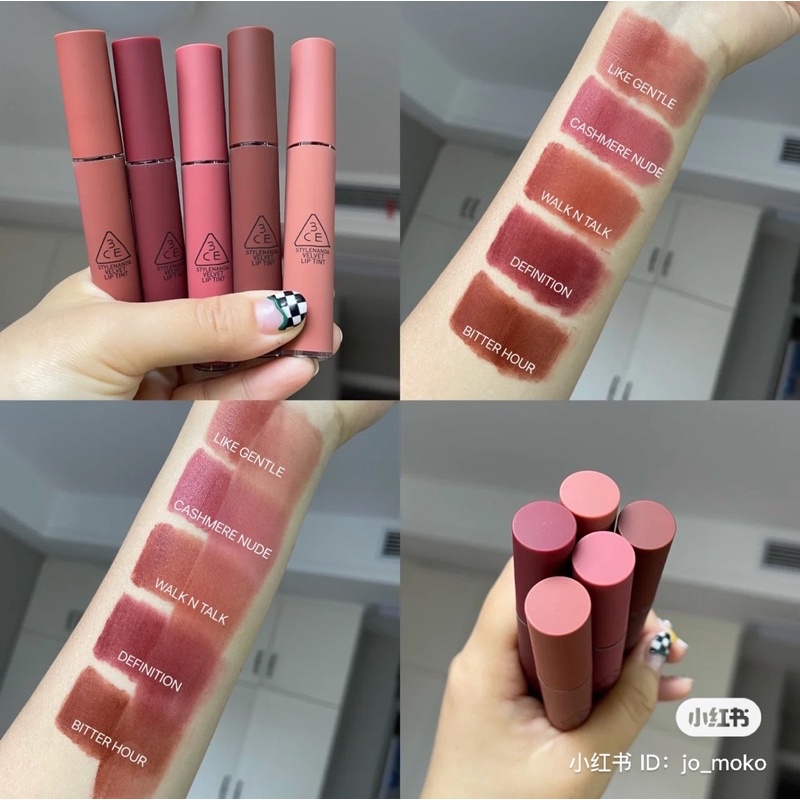 Son Kem Lì 3CE Velvet Lip Tint 4g Full Màu