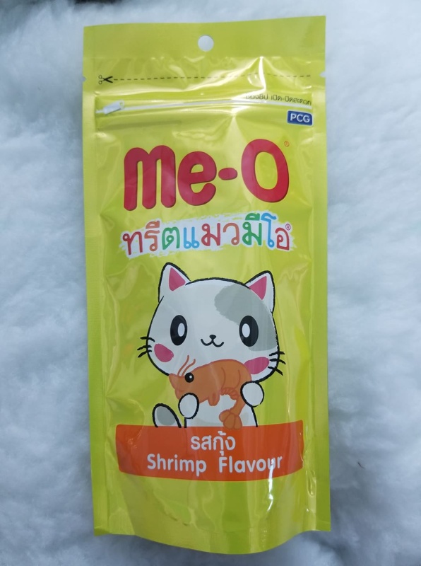 Snack bánh thưởng cho mèo vị tôm MeO Shrimp Thái Lan 50g