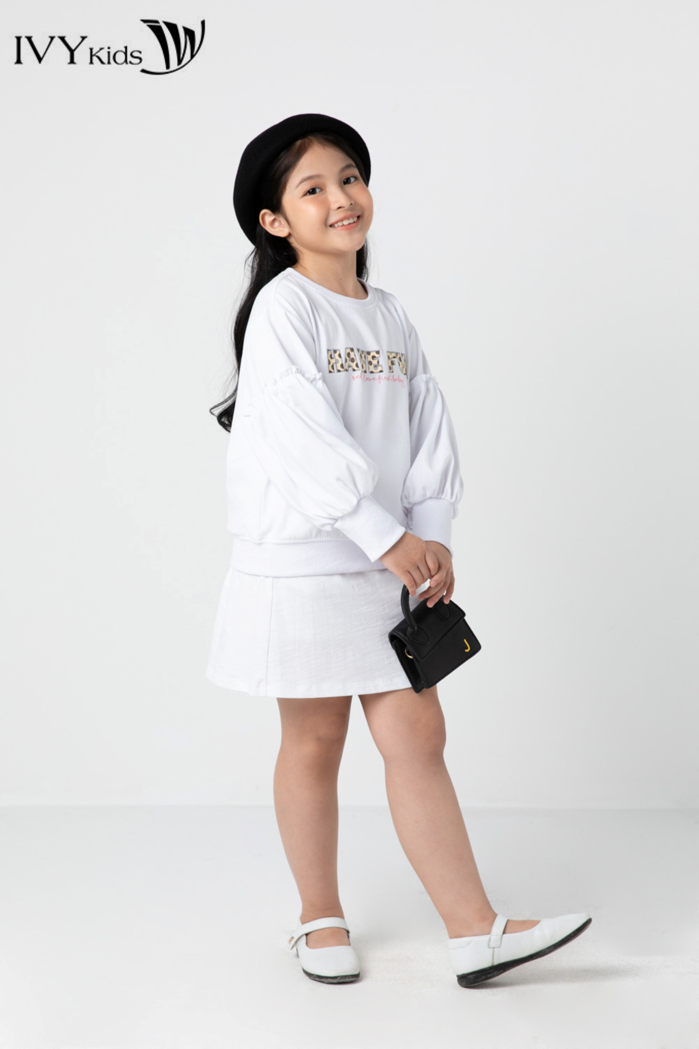 Áo thun bé gái Have Fun IVY moda MS 58G1157