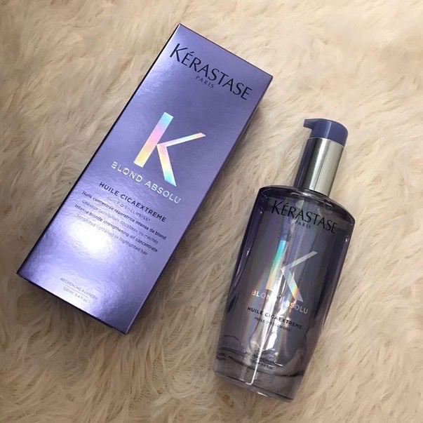 Tinh dầu dưỡng tóc phục hồi cho tóc nhuộm, tẩy Kerastase Blond Absolu Huile Cicaextreme Hair Oil 100ml