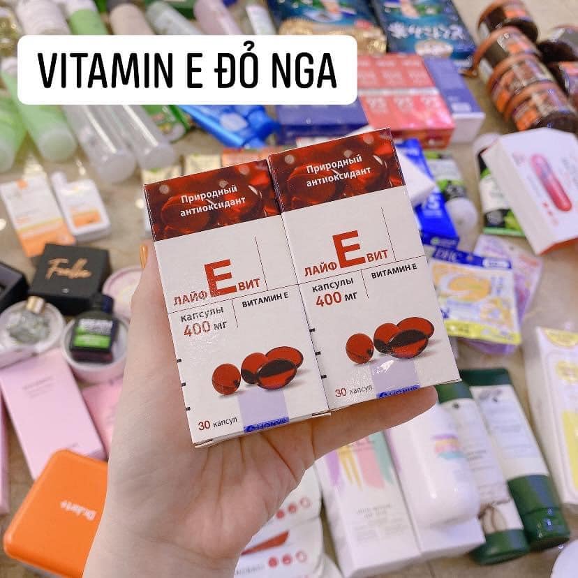 Vitamin E đỏ Nga Lọ Thủy Tinh 400Mr