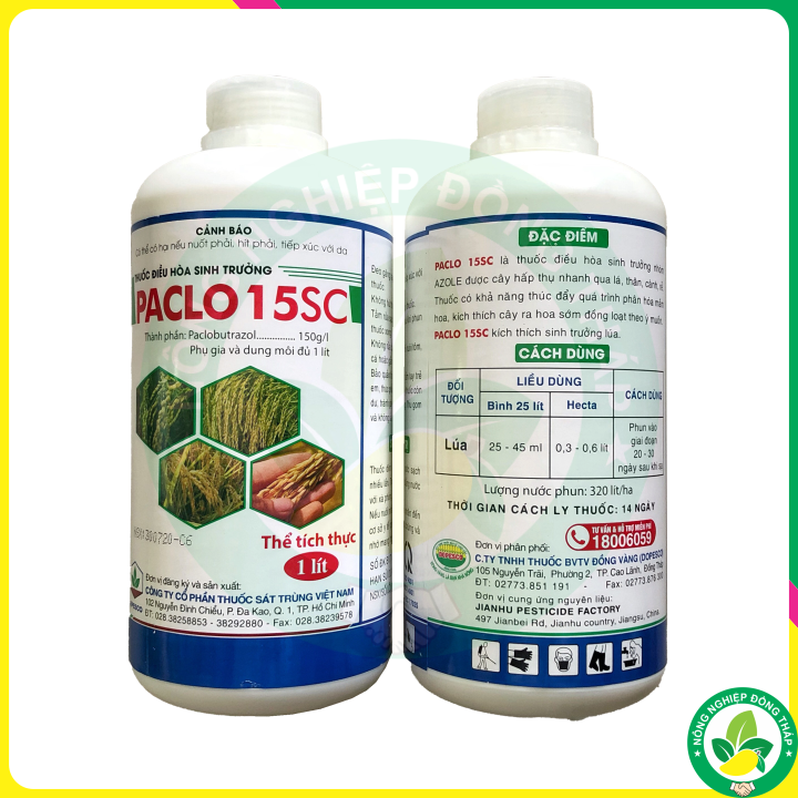 Điều Hòa Sinh Trưởng PACLO 15SC (chai 1 lít)