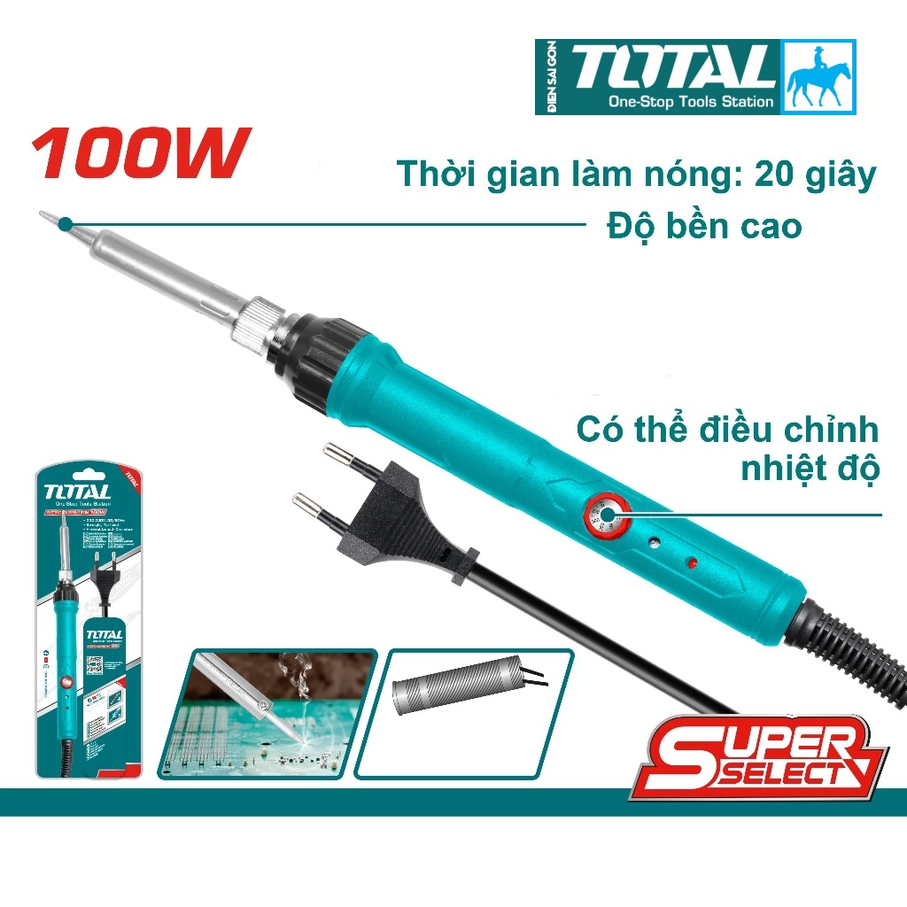 Mỏ hàn chì 100w electric soldering iron ingco si00108