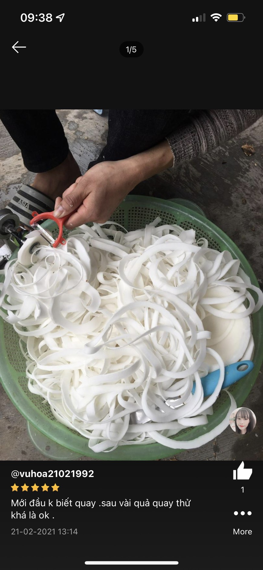 Máy nạo dừa kiểu sợi quay tay