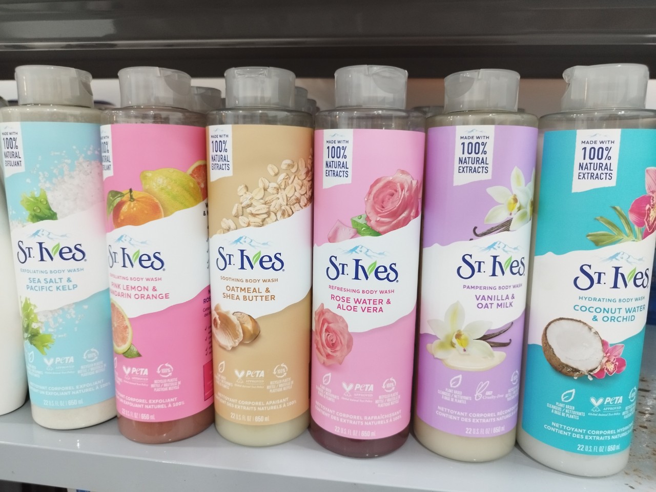Sữa tắm st.ives muối biển tẩy tế bào chết 650ml
