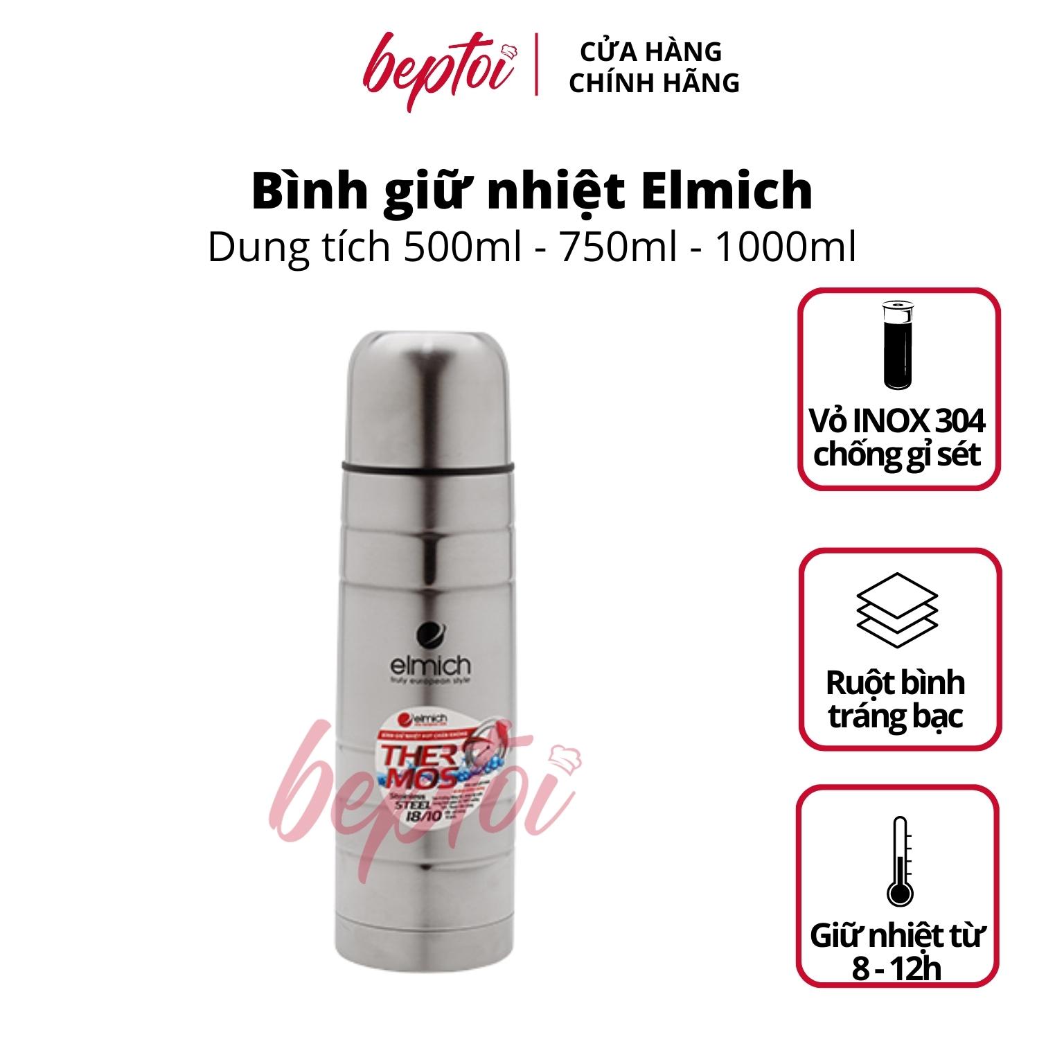 Bottle heat preservation cold elmich core stainless steel 304 silvering 500 - 750-1000ml-quality europe