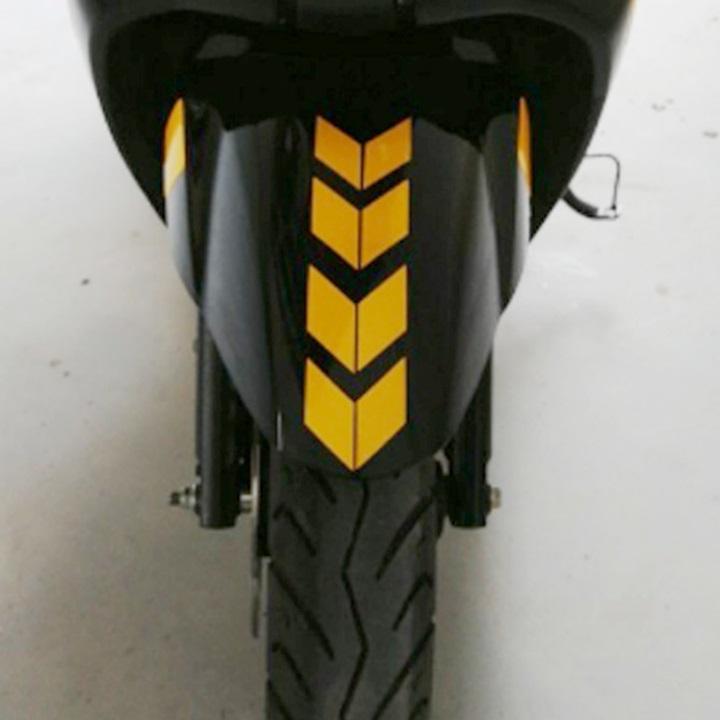 Decal phản quang dán tấm chắn bùn xe máy, xe đạp