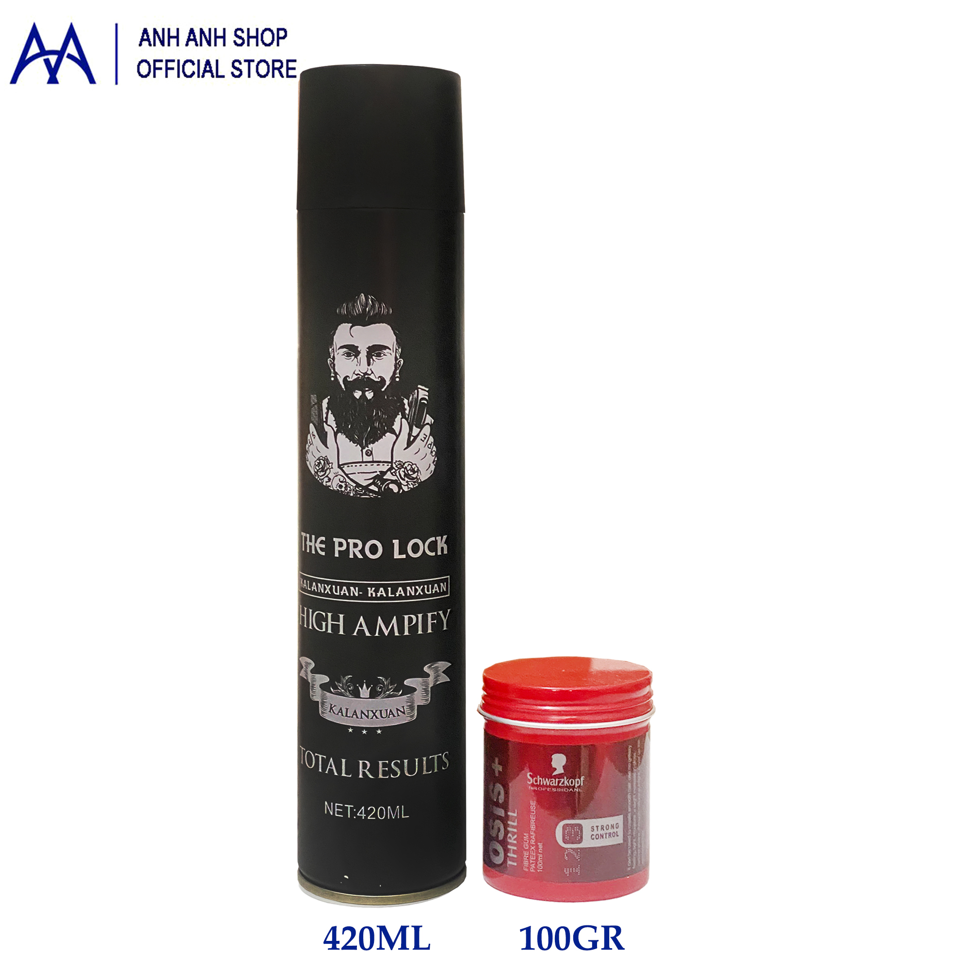 COMBO GÔM PROLOCK 420ML VÀ SÁP OSIS 100G