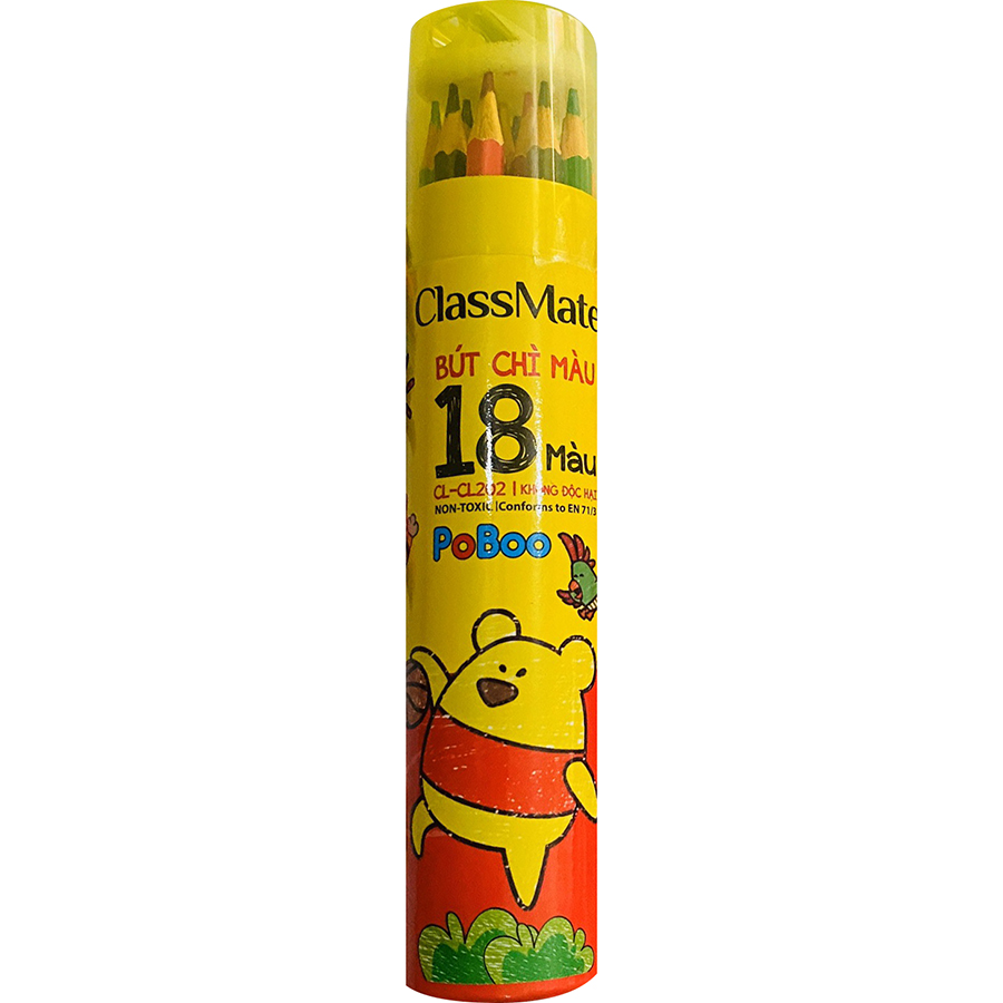 [HCM]Chì Màu Ống Class Mate 18 Màu CL-CL202
