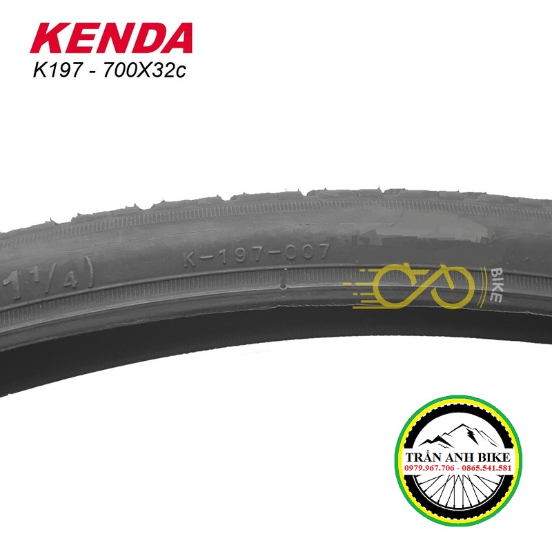 Lốp (Vỏ) Xe Đạp KENDA K197 700x32C - 1 Cái