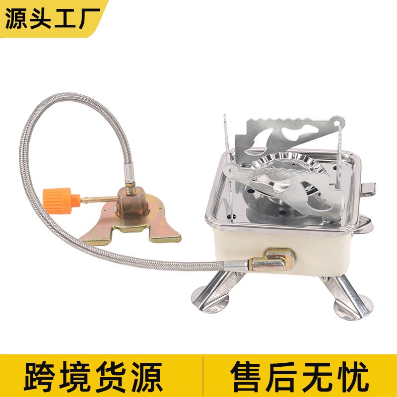 Bếp gas du lịch mini xếp gọn hợp kim thép cao cấp,van đánh lửa tự động điều chỉnh an toàn ( MẪU MỚI 2024 )
