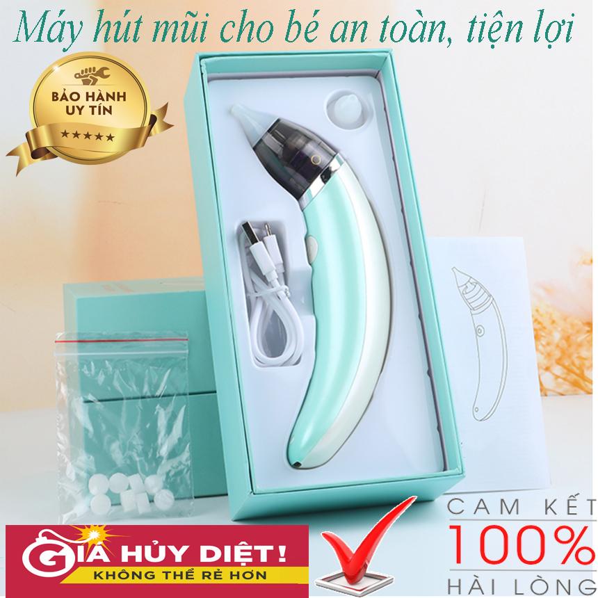 Máy hút mũi cho bé sơ sinh Dụng Cụ Vệ Sinh Mũi Cho Bé Little Bee Tặng thêmđầu hút Silicon Lực hút mạnh mẽ không gây đau không làm bé khóc an toàn cho bé yêu
