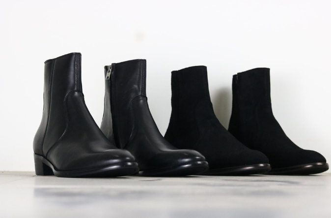 Giày Zip booots Đế Cao Su