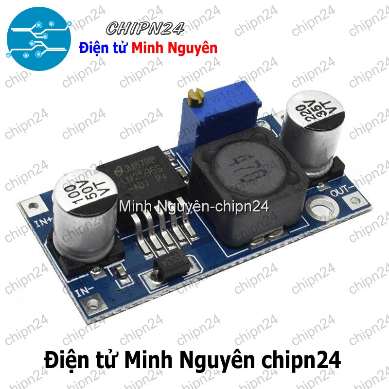 [1 cái] (D8) Mạch Nguồn Giảm Áp DC LM2596 3A ADJ - HH000067