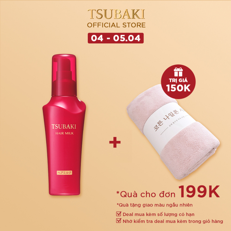 Sữa dưỡng tóc chống nắng - Phục hồi hư tổn TSUBAKI HAIR MILK 100ML