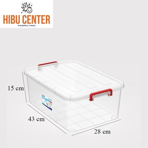 [Bao dày dặn] Thùng nhựa vuông đựng đồ đa năng 15 Lít