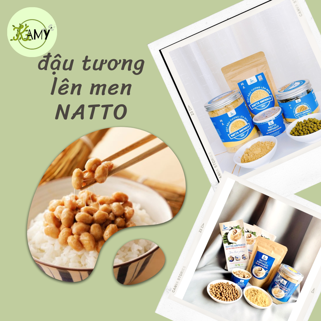 Natto Anphaco - Đậu tương lên men Nhật Bản