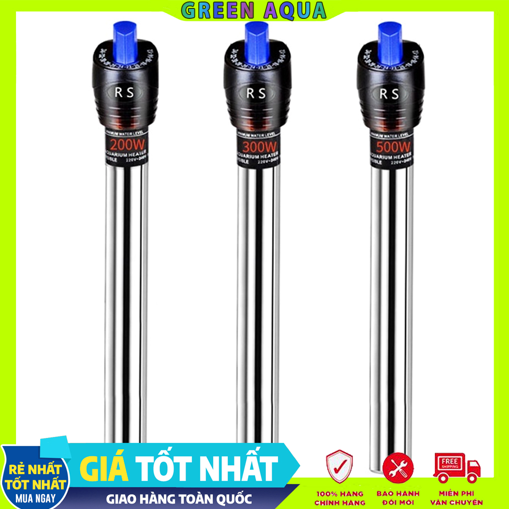 Rs electrical - heater | que sưởi vỏ inox làm ấm nước hồ cá cảnh thủy sinh, hồ cá biển