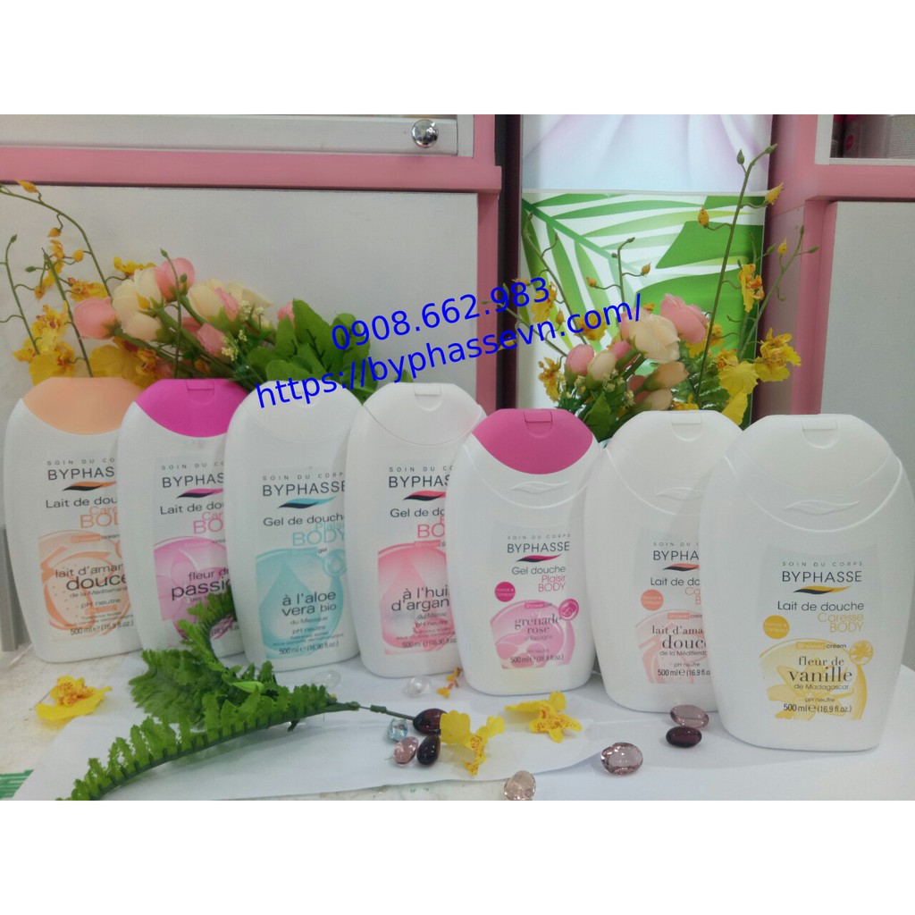 [HCM]Sữa tắm Byphasse hoa Vanilla 500ml
