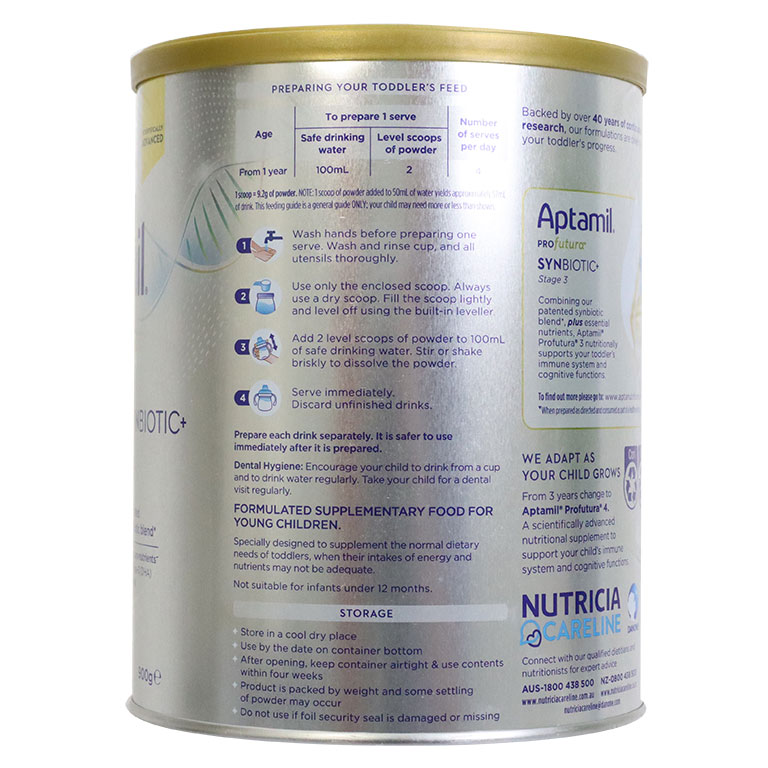 Aptamil Bạc Úc Số 3 900g
