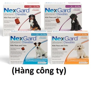 (Hàng công ty) - NEXGARD viên nhai ve ghẻ, bọ chét cho chó - Lẻ 1 viên (size 4-10kg. no box) thumbnail