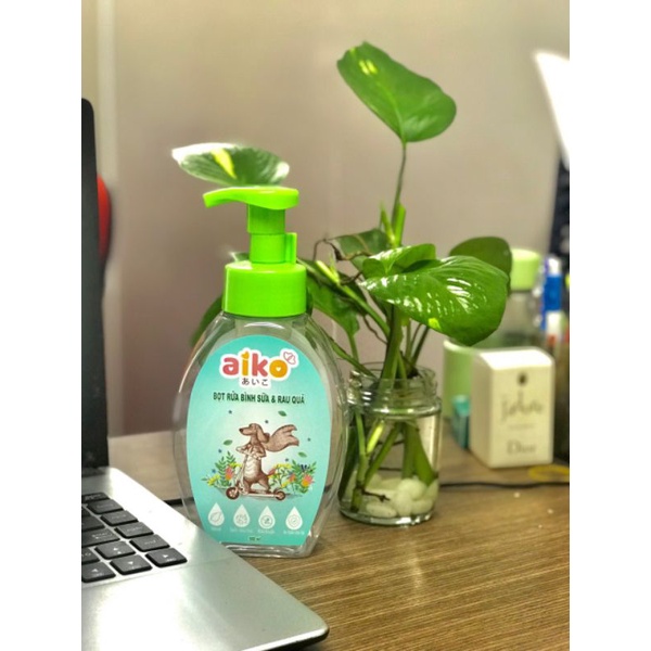 Nước rửa bình sữa aiko tạo bọt 500ml/chai