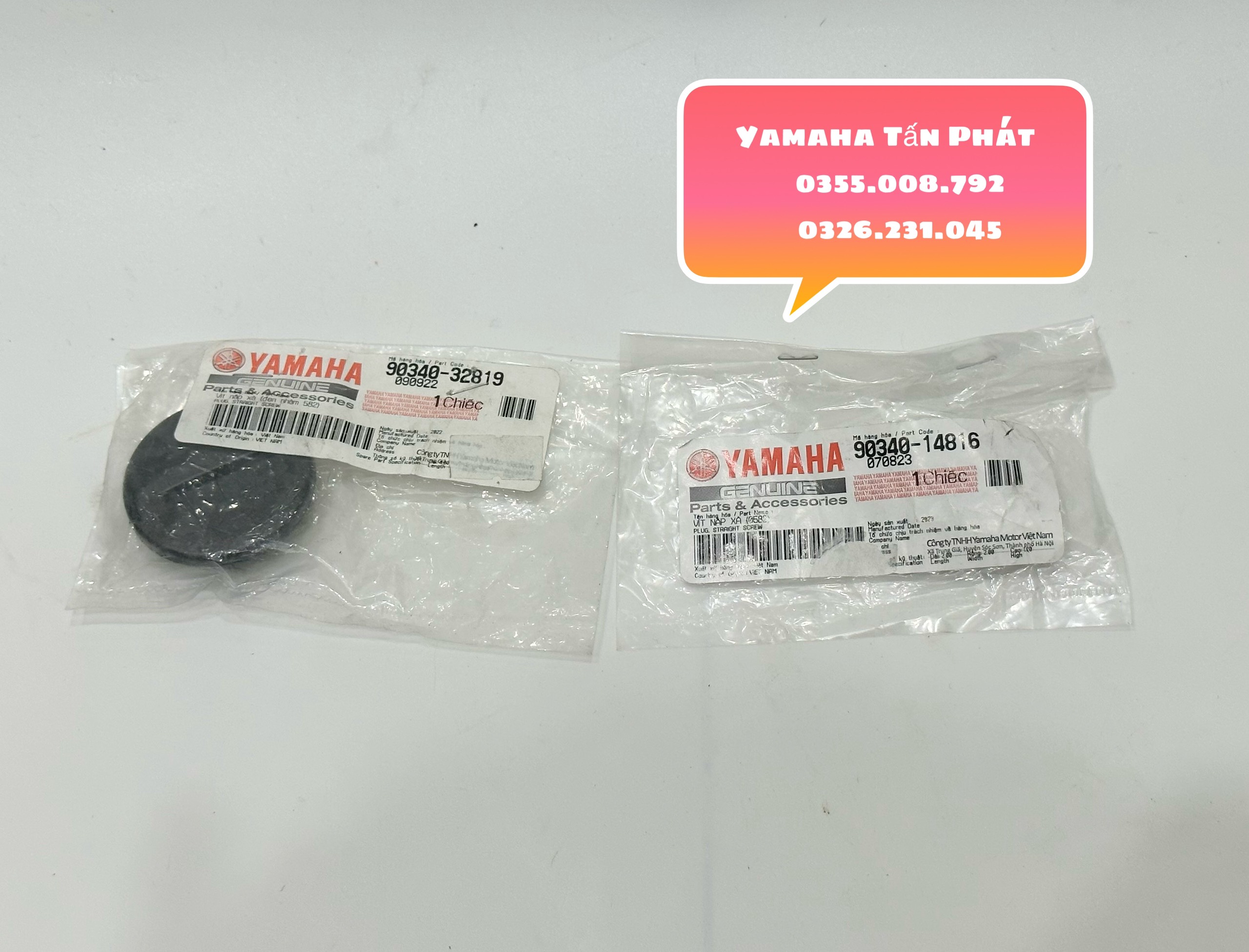 Nắp Ốc Mâm Lữa Exciter 135 - 4 Số - 5 Số Chính Hãng Yamaha