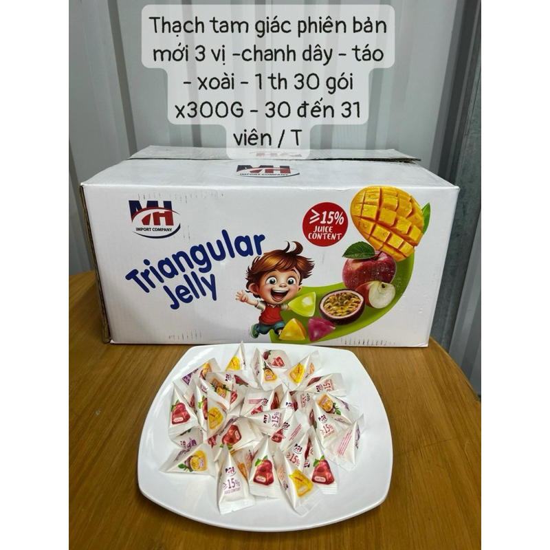 1kg triangle jelly candy HM fruit mix delicious taste-snacks